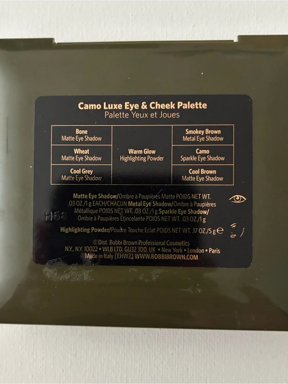 Bobbi Brown Camo Luxe Eye and Cheek Palette NEW